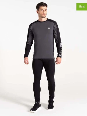 Dare 2b 2-częściowy zestaw bielizny funkcyjnej "Exchange IV" w kolorze szaro-czarnym rozmiar: L