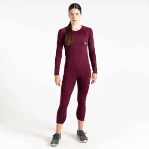 Dare 2b Bielizna termoaktywna damska legginsy 3/4 In The Zone Fioletowy, Rozmiar: L/XL