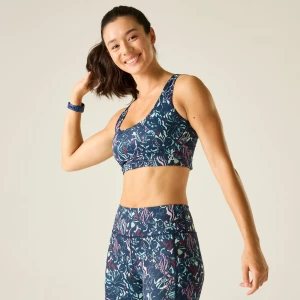 Dare 2b   Biustonosz sportowy damski szybkoschnący Influential Niebieski, Rozmiar: