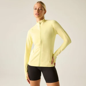 Dare 2b   Bluza damska rozpinana szybkoschnąca Refresh Żółty, Rozmiar: