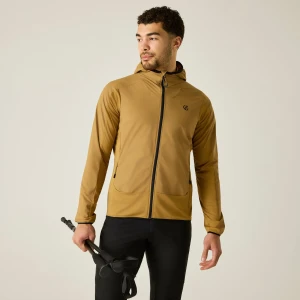Dare 2b Bluza męska z kapturem rozsuwana Endurance Strength Stretch Brązowy
