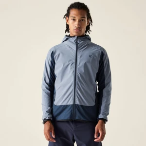 Dare 2b   Bluza męska z kapturem rozsuwana Endurance Strength Stretch Niebieski, Rozmiar: