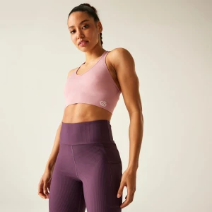 Dare 2b Dare 2b Biustonosz sportowy damski szybkoschnący React Różowy, Rozmiar: