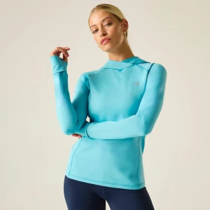 Dare 2b Dare 2b Bluza damska z kapturem szybkoschnąca Refresh Niebieski, Rozmiar: