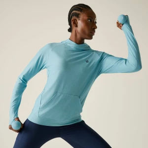 Dare 2b Dare 2b Bluza damska z kapturem szybkoschnąca Sprint Cty Niebieski, Rozmiar: