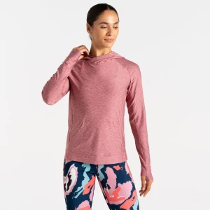 Dare 2b Dare 2b Bluza damska z kapturem szybkoschnąca Sprint Cty Różowy, Rozmiar: