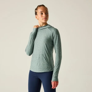 Dare 2b Dare 2b Bluza damska z kapturem szybkoschnąca Sprint Cty Zielony, Rozmiar: