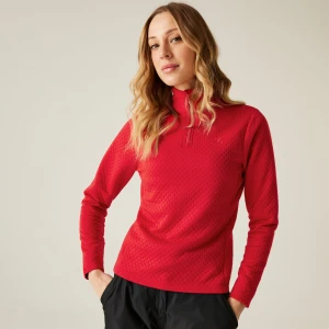 Dare 2b Dare 2b Bluza damska z suwakiem 1/4 Blindside Czerwony, Rozmiar: