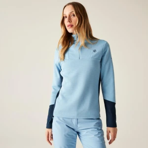 Dare 2b Dare 2b Bluza damska z suwakiem 1/4 Iced Niebieski, Rozmiar: