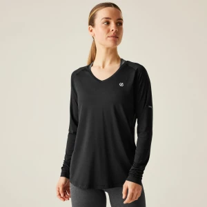 Dare 2b Dare 2b Koszulka damska z długim rękawem Discern Czarny, Rozmiar: