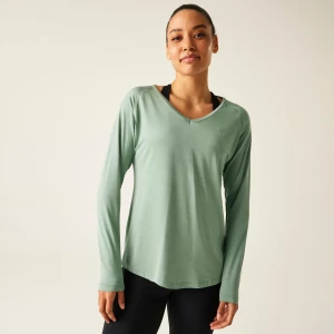 Dare 2b Dare 2b Koszulka damska z długim rękawem Discern Zielony, Rozmiar: