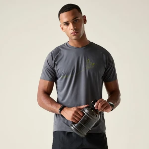 Dare 2b Dare 2b Koszulka męska szybkoschnąca Tech II Szary, Rozmiar: