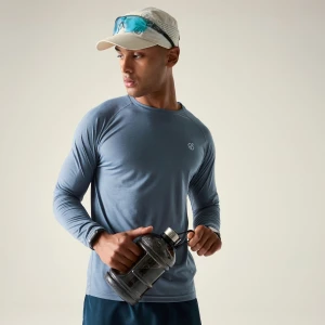 Dare 2b Dare 2b Koszulka z długim rękawem męska szybkoschnąca Agile Niebieski, Rozmiar: