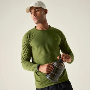 Dare 2b Dare 2b Koszulka z długim rękawem męska szybkoschnąca Agile Zielony, Rozmiar: