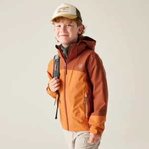 Dare 2b Dare 2b Kurtka przeciwdeszczowa dziecięca z membraną Explore III Pomarańczowy, Rozmiar: