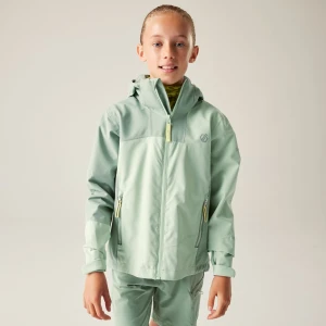 Dare 2b Dare 2b Kurtka przeciwdeszczowa dziecięca z membraną Explore III Zielony, Rozmiar: