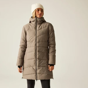 Dare 2b   Płaszcz damski zimowy ocieplany Striking V Beżowe, Rozmiar: