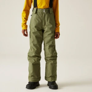 Dare 2b Dare 2b Spodnie narciarskie dziecięce z membraną z szelkami Outmove II Zielony, Rozmiar: