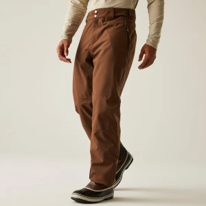 Dare 2b Dare 2b Spodnie narciarskie męskie z membraną z szelkami Achieve II Brązowy, Rozmiar: