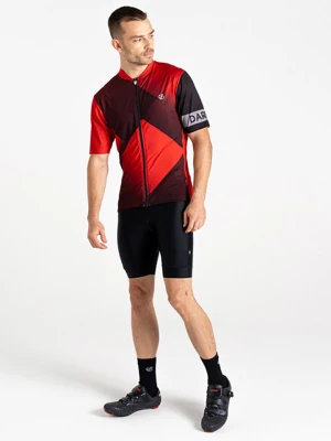 Dare 2b Koszulka kolarska "Pedal II" w kolorze czerwono-czarnym rozmiar: XL