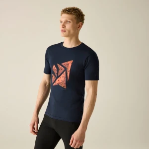 Dare 2b   Koszulka męska Movement III Niebieski, Rozmiar: