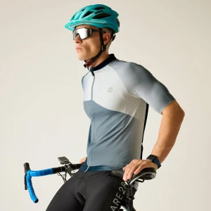 Dare 2b   Koszulka rowerowa męska oblaskowa Lightning S/S Printed Niebieski, Rozmiar: