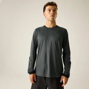 Dare 2b   Koszulka rowerowa z długim rękawem męska szybkoschnąca Trackstand Ace L/S Szary, Rozmiar:
