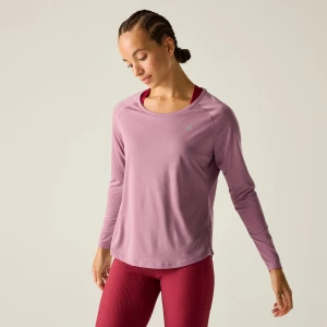 Dare 2b   Koszulka z długim rękawem damska szybkoschnąca Serenity Różowy, Rozmiar: