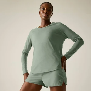 Dare 2b   Koszulka z długim rękawem damska szybkoschnąca Serenity Zielony, Rozmiar: