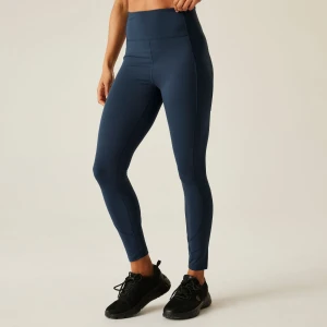 Dare 2b Legginsy sportowe damskie szybkoschnące Power Niebieski, Rozmiar: