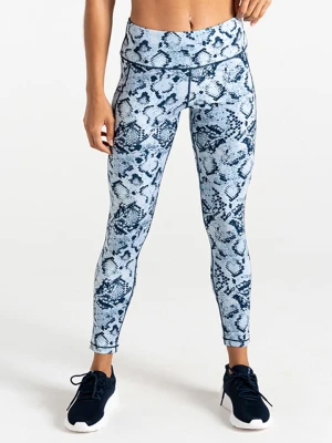 Dare 2b Legginsy sportowe "Influential II" w kolorze błękitno-granatowym rozmiar: 42