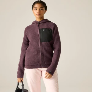 Dare 2b Polar damski rozsuwany Firn Hooded Borg Fioletowy