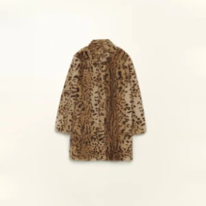 Dark olive Leopard fur coat BIMBA Y LOLA LEOPARD DARK OLIVE