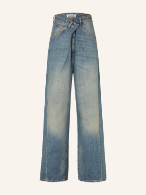 Darkpark Jeansy Wide Leg Ines blau W055 SAND WASH