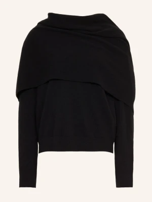 Darkpark Sweter Addison Z Szalem schwarz CZARNY