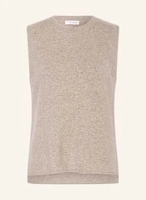 Darling Harbour Bezrękawnik Z Dodatkiem Kaszmiru beige