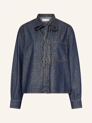 Darling Harbour Bluzka Jeansowa Z Wiązaniem blau