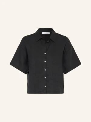 Darling Harbour Bluzka Koszulowa Z Mieszanki Materiałów Z Dodatkiem Lnu schwarz