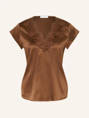 Darling Harbour Bluzka Z Jedwabiu braun