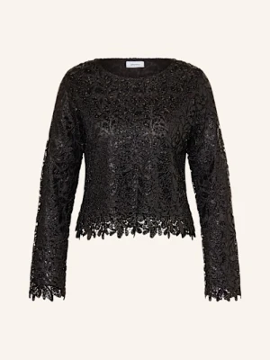 Darling Harbour Bluzka Z Koronki Z Cekinami schwarz