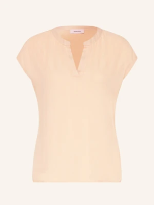 Darling Harbour Bluzka Z Mieszanki Materiałów beige