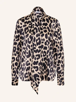 Darling Harbour Bluzka Z Wiązaniem Pod Szyją Z Jedwabiu braun