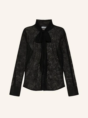 Darling Harbour Bluzka Z Wiązaniem Pod Szyją Z Koronki schwarz