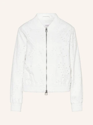 Darling Harbour Bluzon Z Dziurkowaną Koronką weiss