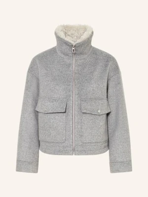 Darling Harbour Bluzon Z Pluszowym Materiałem grau