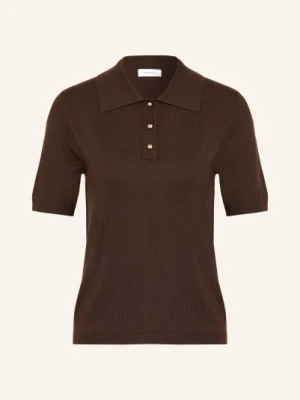 Darling Harbour Dzianinowa Koszulka Polo braun