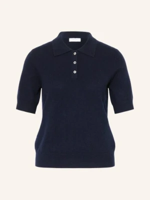 Darling Harbour Dzianinowa Koszulka Polo Z Kaszmiru blau