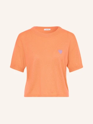 Darling Harbour Dzianinowa Koszulka Z Kaszmiru orange