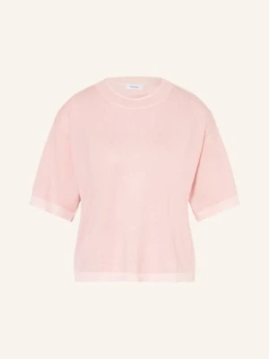 Darling Harbour Dzianinowa Koszulka Z Kaszmiru Z Brokatową Przędzą rosa