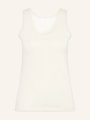 Darling Harbour Dzianinowy Top Z Błyszczącą Przędzą beige